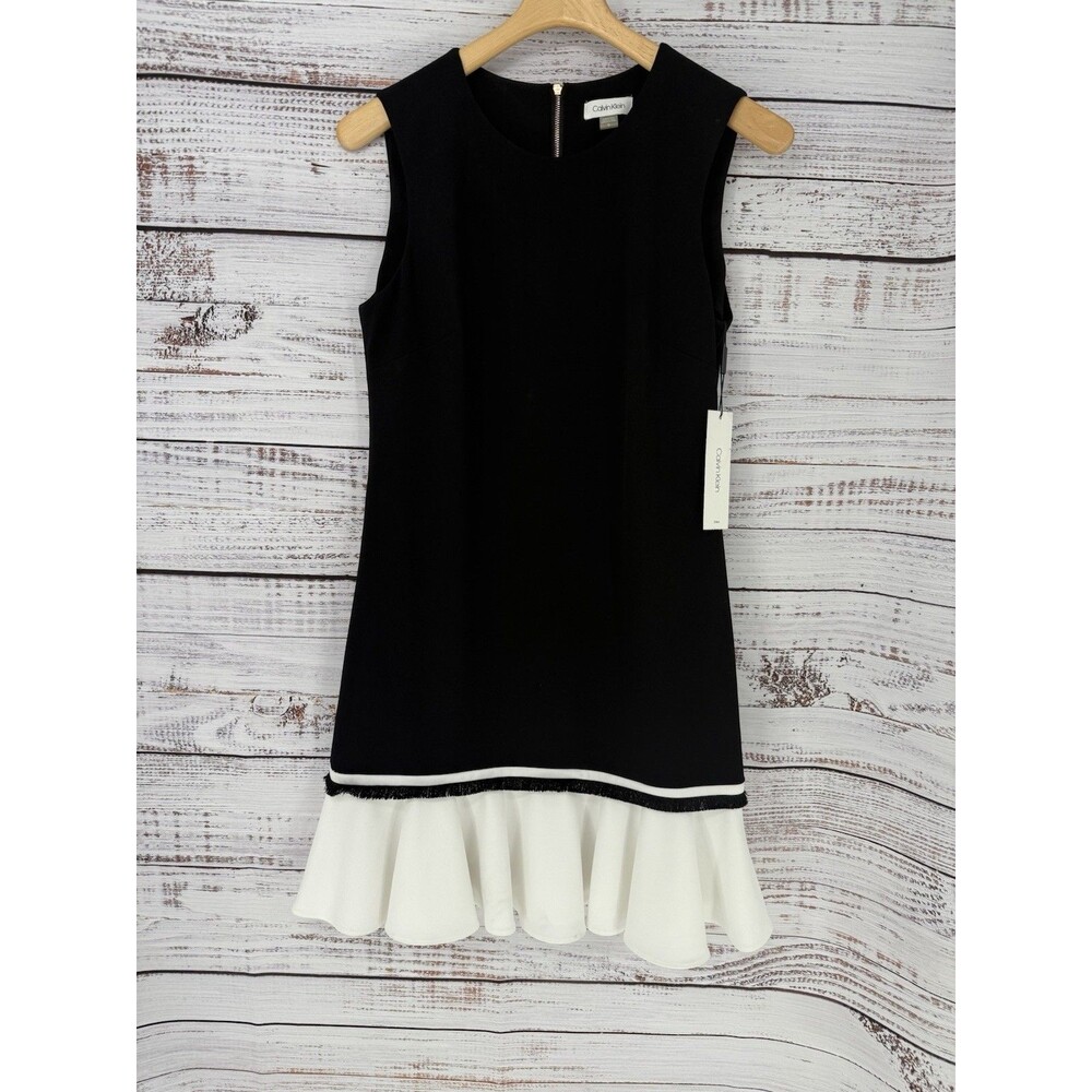 Calvin Klein Black and White Mini Dress